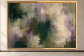 Viridian Haze green and lilac abstract wall art in a gold frame, product-focused hero view